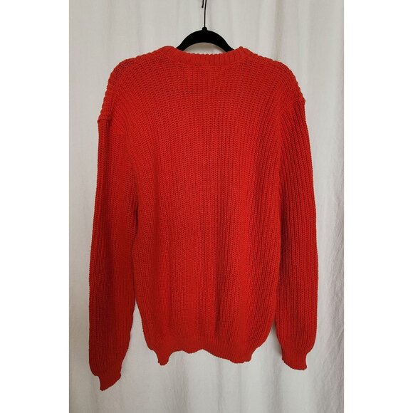 Fender Guitars Y2K PROMO Red V-Neck Cotton Knit Sweater O/S Unisex - Picture 7 of 7